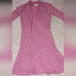 Women's Hollister Dress Sz Medium Color Pink Flare School Church‎ Cute Summer...